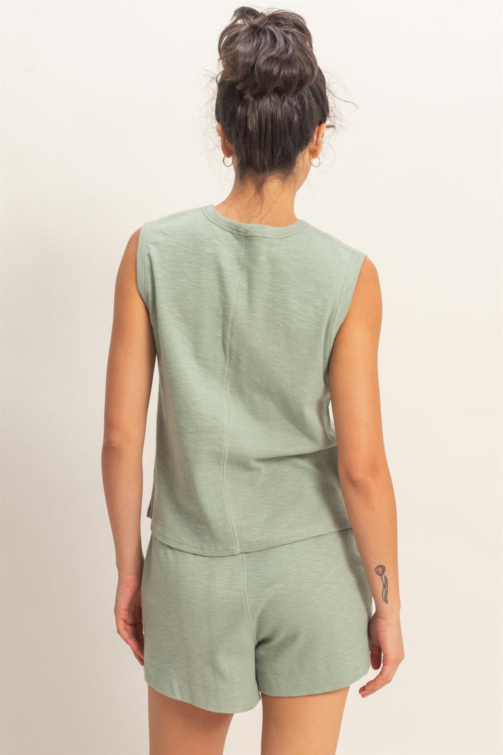 "Effortlessly You" Top (Sage Green)