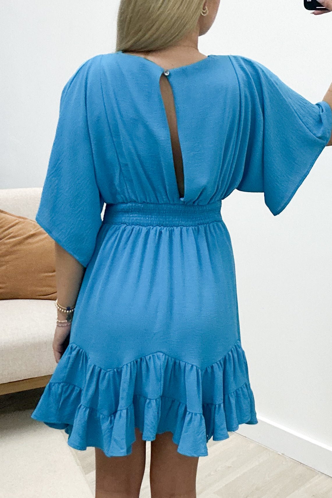 "Fearless And Free" Dress (Diva Blue) - Happily Ever Aften