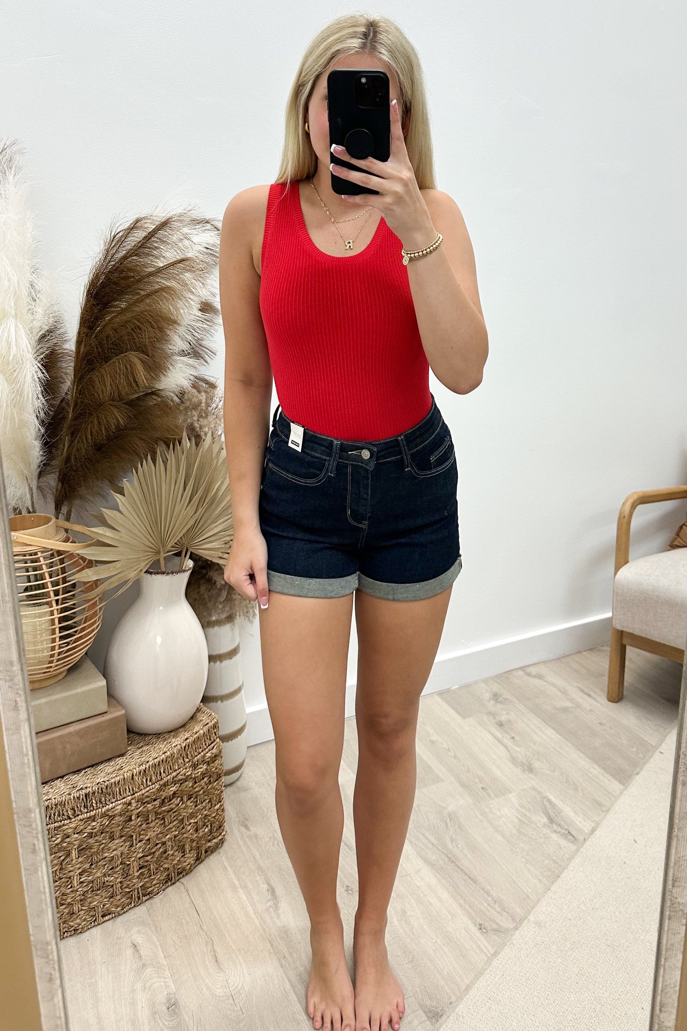 "Feeling Myself" Bodysuit (Red) - Happily Ever Aften