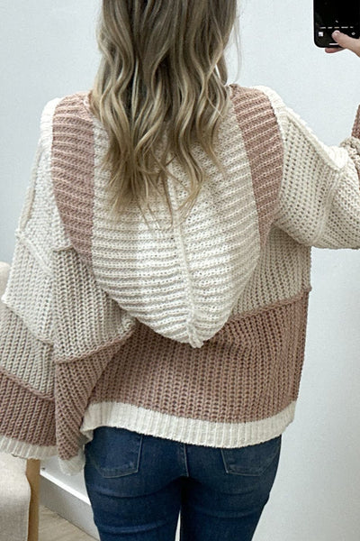 "Feeling The Fun" Sweater (Cream/Beige/Multi) - Happily Ever Aften