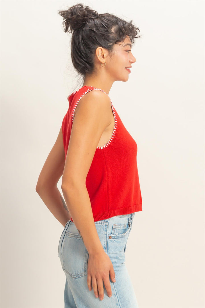 "Outline Of You" Vest (Red)