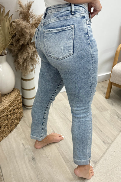 Florence Straight Leg Jeans (Tummy Control) - Happily Ever Aften