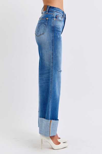 Gianna Wide Leg Jeans - Happily Ever Aften