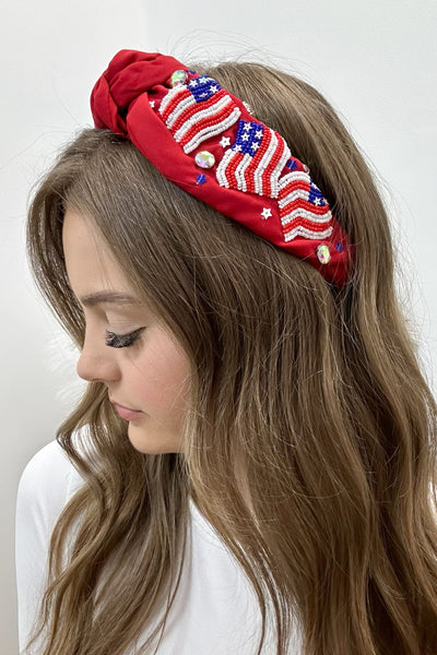 Glory Knot Headband (Red) - Happily Ever Aften