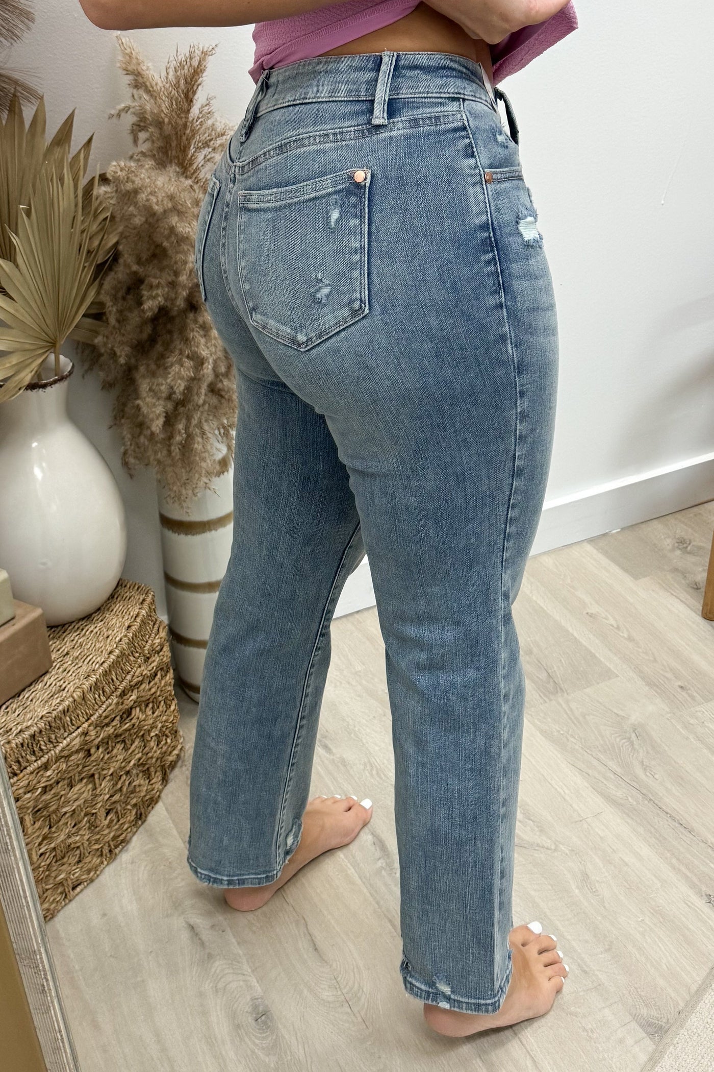 Harper Straight Leg Jeans - Happily Ever Aften