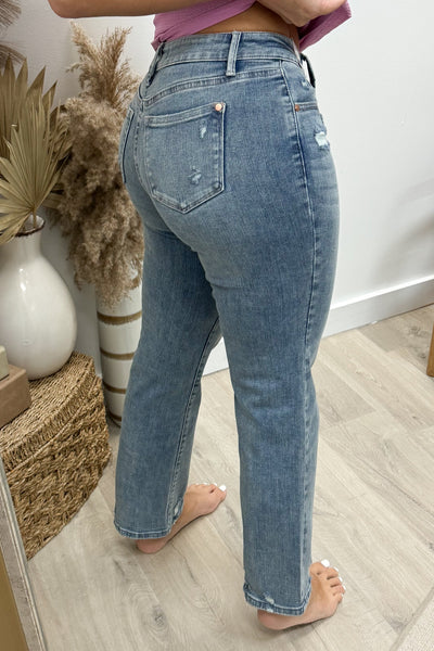 Harper Straight Leg Jeans - Happily Ever Aften