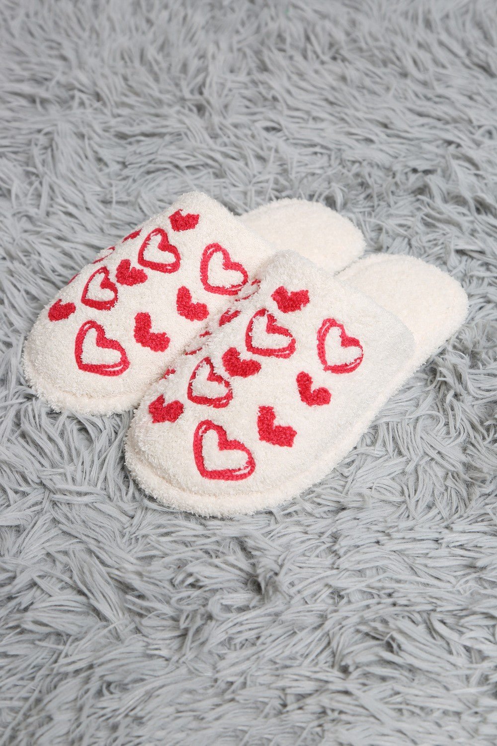 Heart Embroidered Slippers - Happily Ever Aften