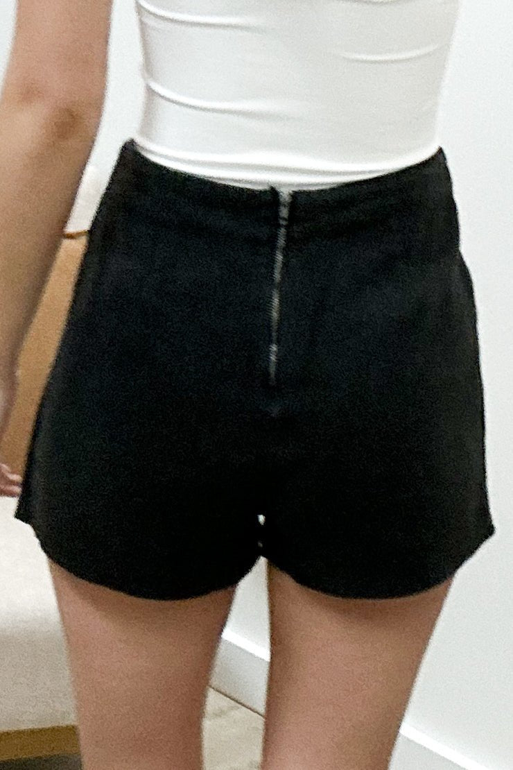 "I Know You" Skort (Vintage Black) - Happily Ever Aften