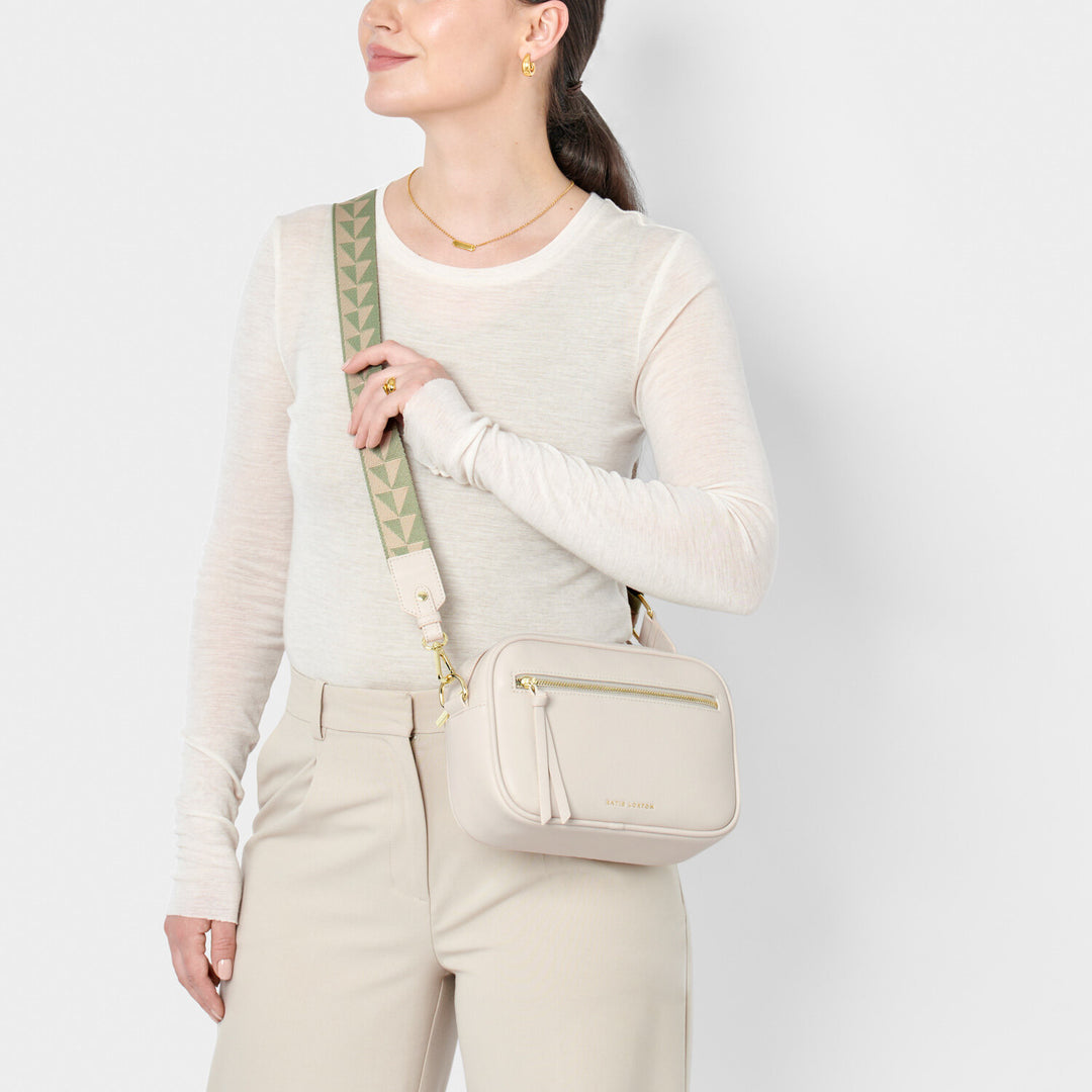 Hallie Crossbody Purse (Off White)