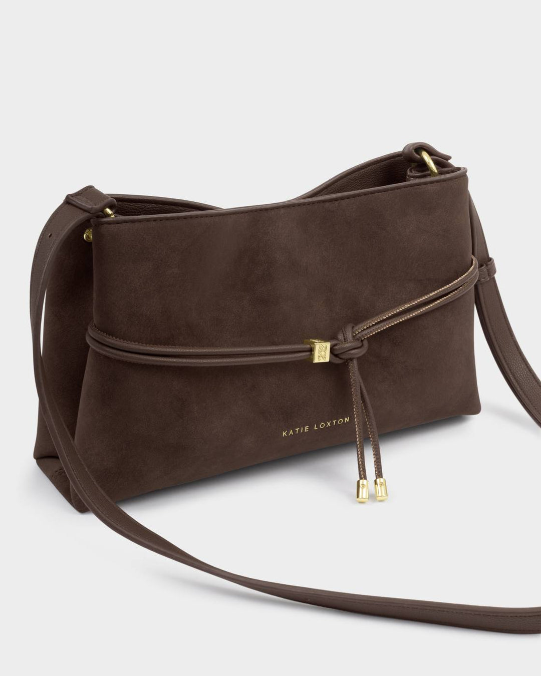 Lori Suedette Crossbody Bag (Bitter Chocolate)