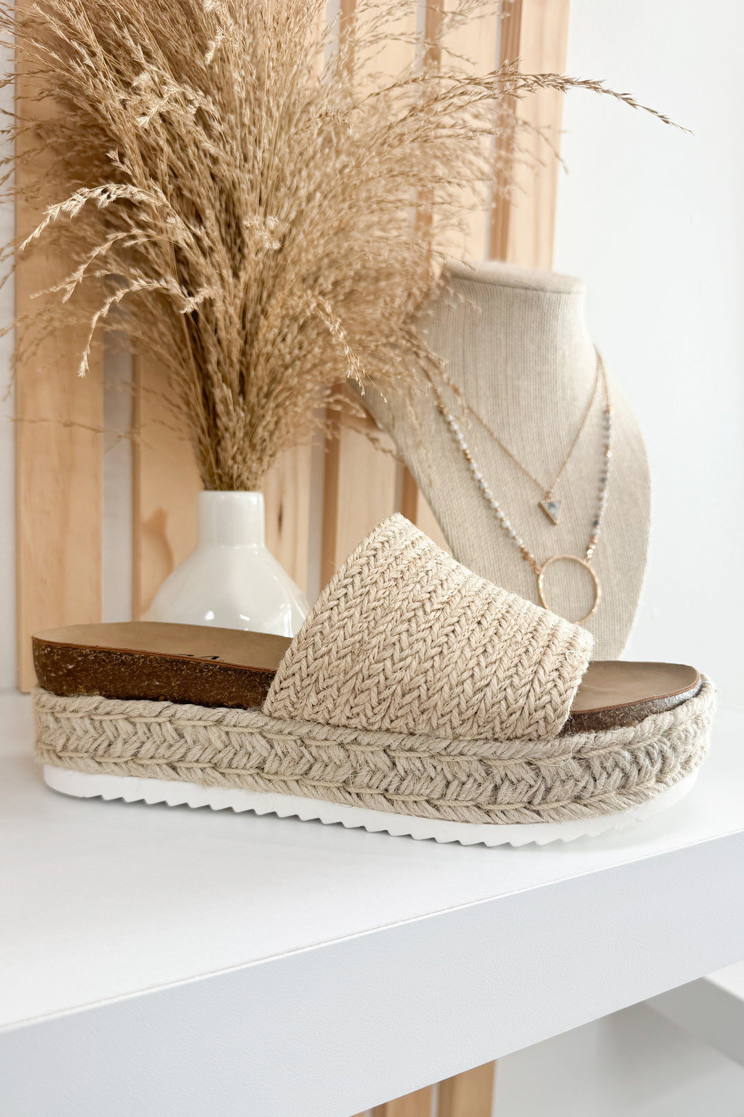 Melina Espadrille Sandals (Beige) - Happily Ever Aften