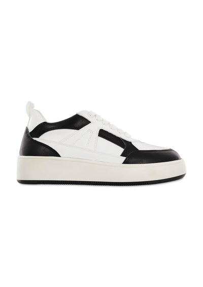 Mia Dice Sneakers (White/Black) - Happily Ever Aften