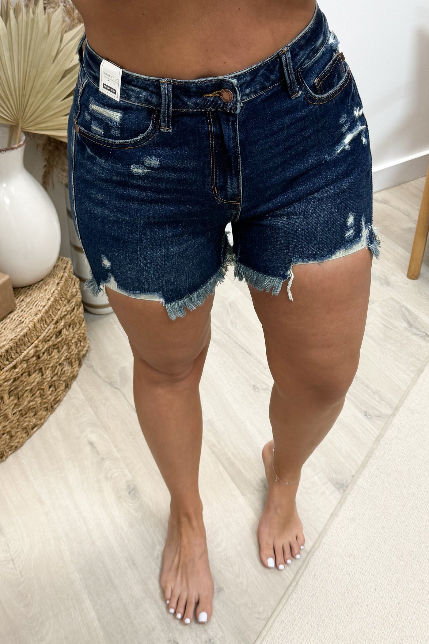 Monroe Denim Shorts (Rigid Magic) - Happily Ever Aften