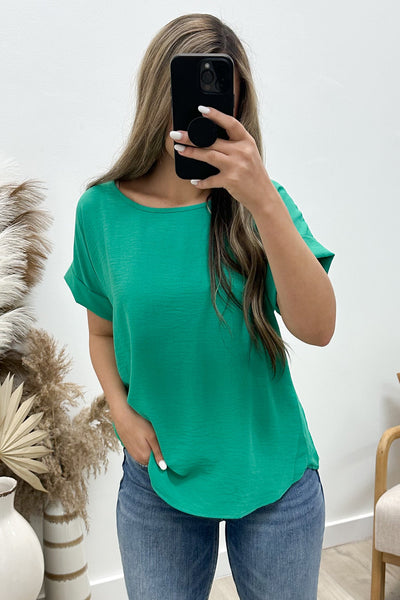 "My Everyday" Top (Kelly Green) - Happily Ever Aften