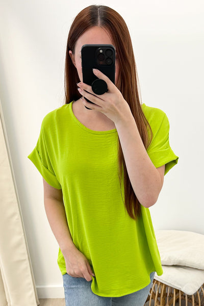 "My Everyday" Top (Neon Lime) - Happily Ever Aften