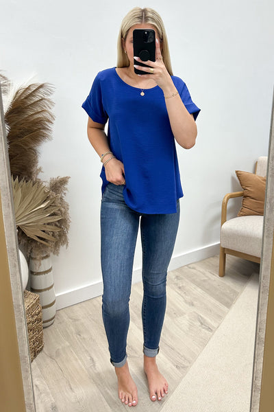 "My Everyday" Top (Royal Blue) - Happily Ever Aften