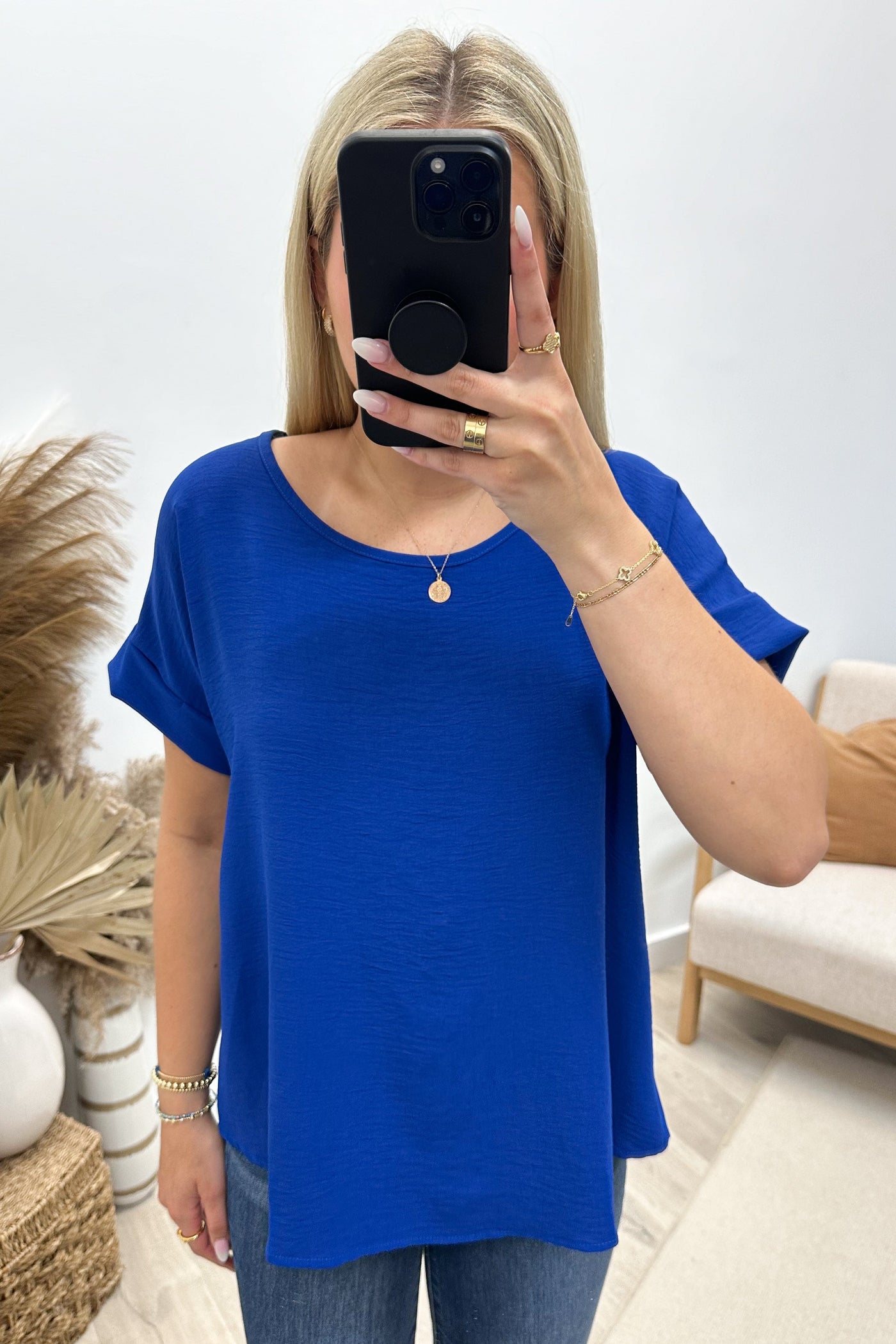 "My Everyday" Top (Royal Blue) - Happily Ever Aften