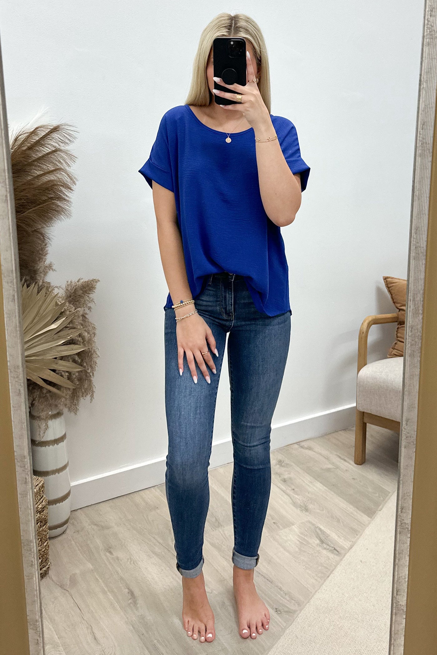 "My Everyday" Top (Royal Blue) - Happily Ever Aften