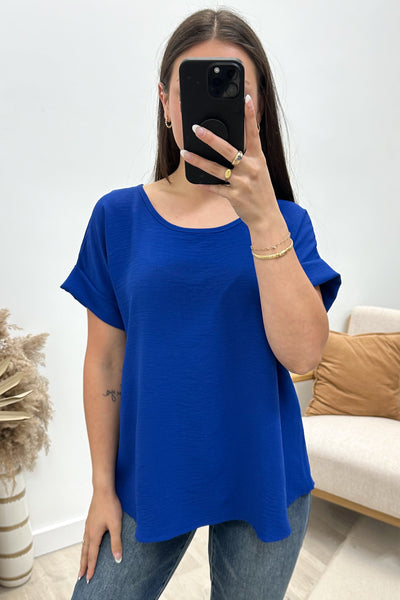 "My Everyday" Top (Royal Blue) - Happily Ever Aften