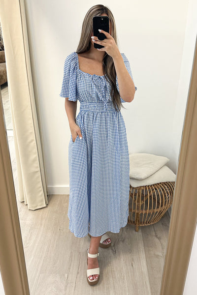"My Perfect Date" Dress (Blue) - Happily Ever Aften