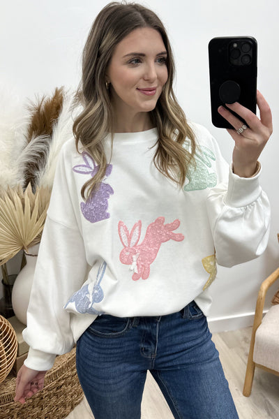 "No Bunny Compares" Sweatshirt (Off White) - Happily Ever Aften