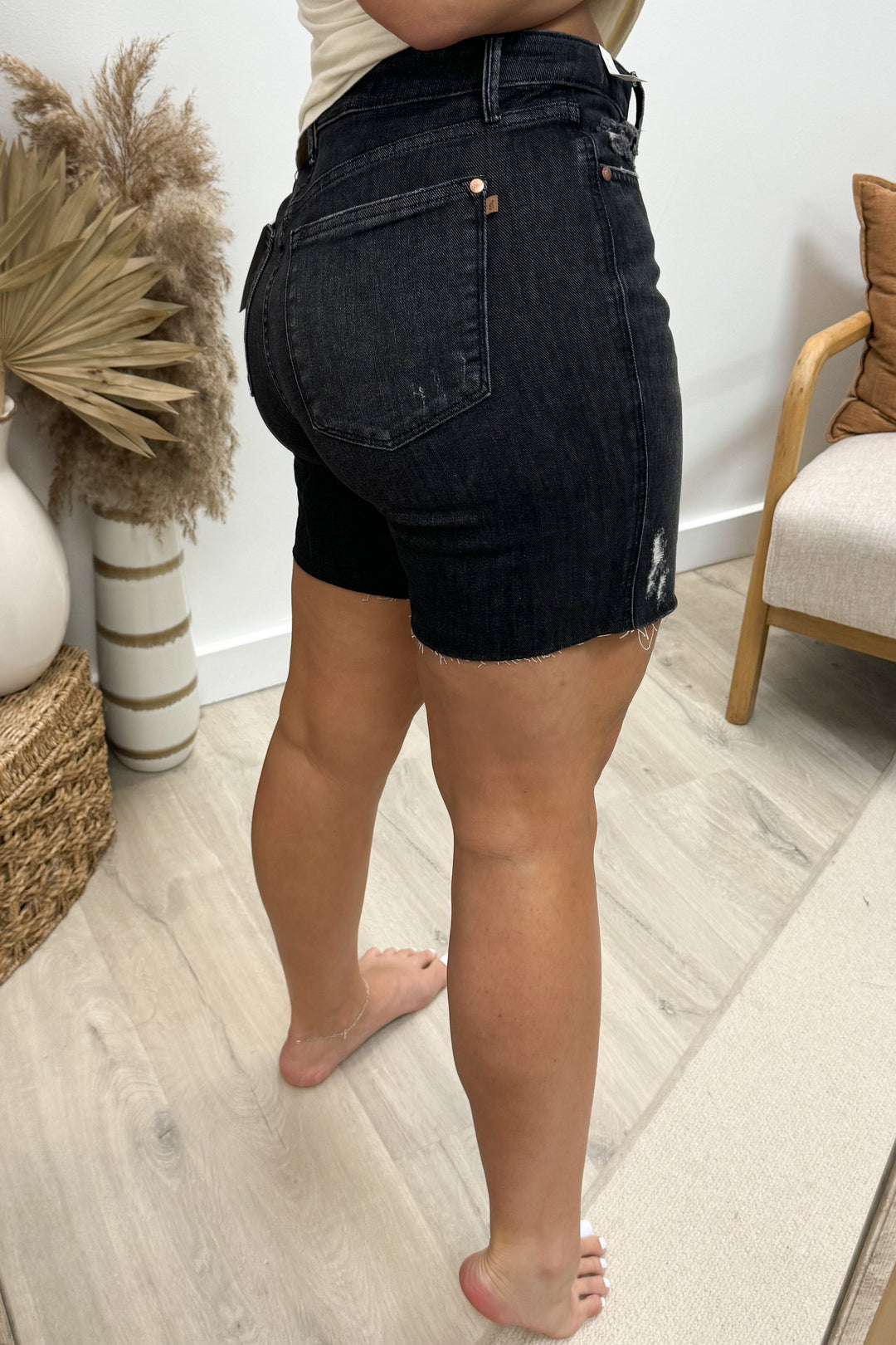 Nova Denim Shorts (Rigid Magic) - Happily Ever Aften