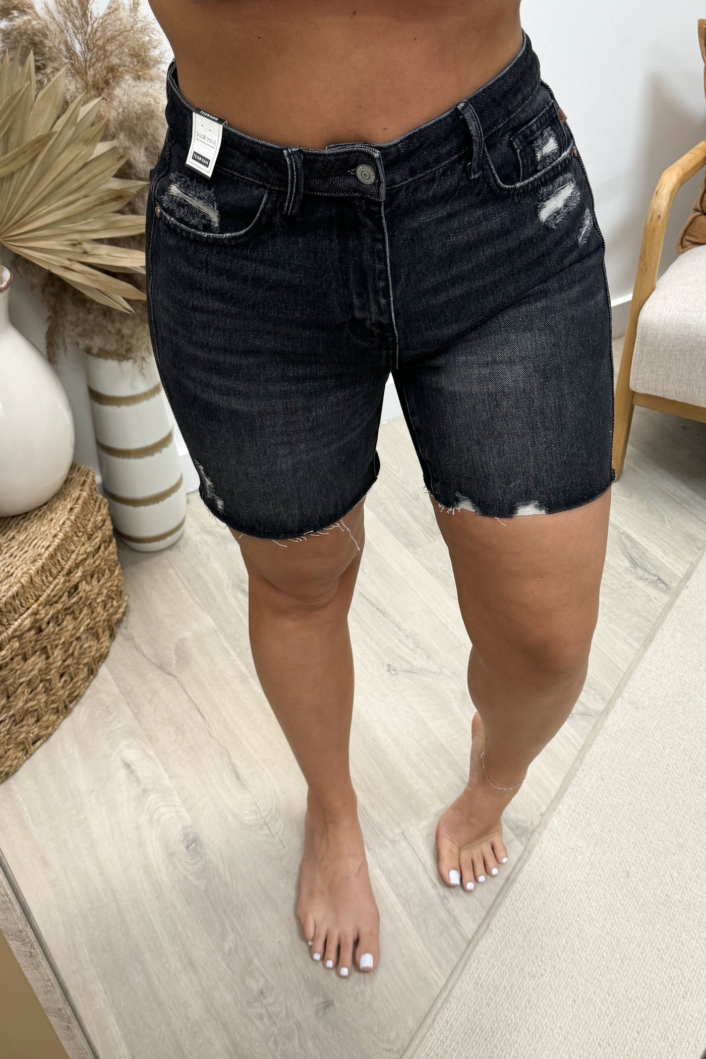 Nova Denim Shorts (Rigid Magic) - Happily Ever Aften