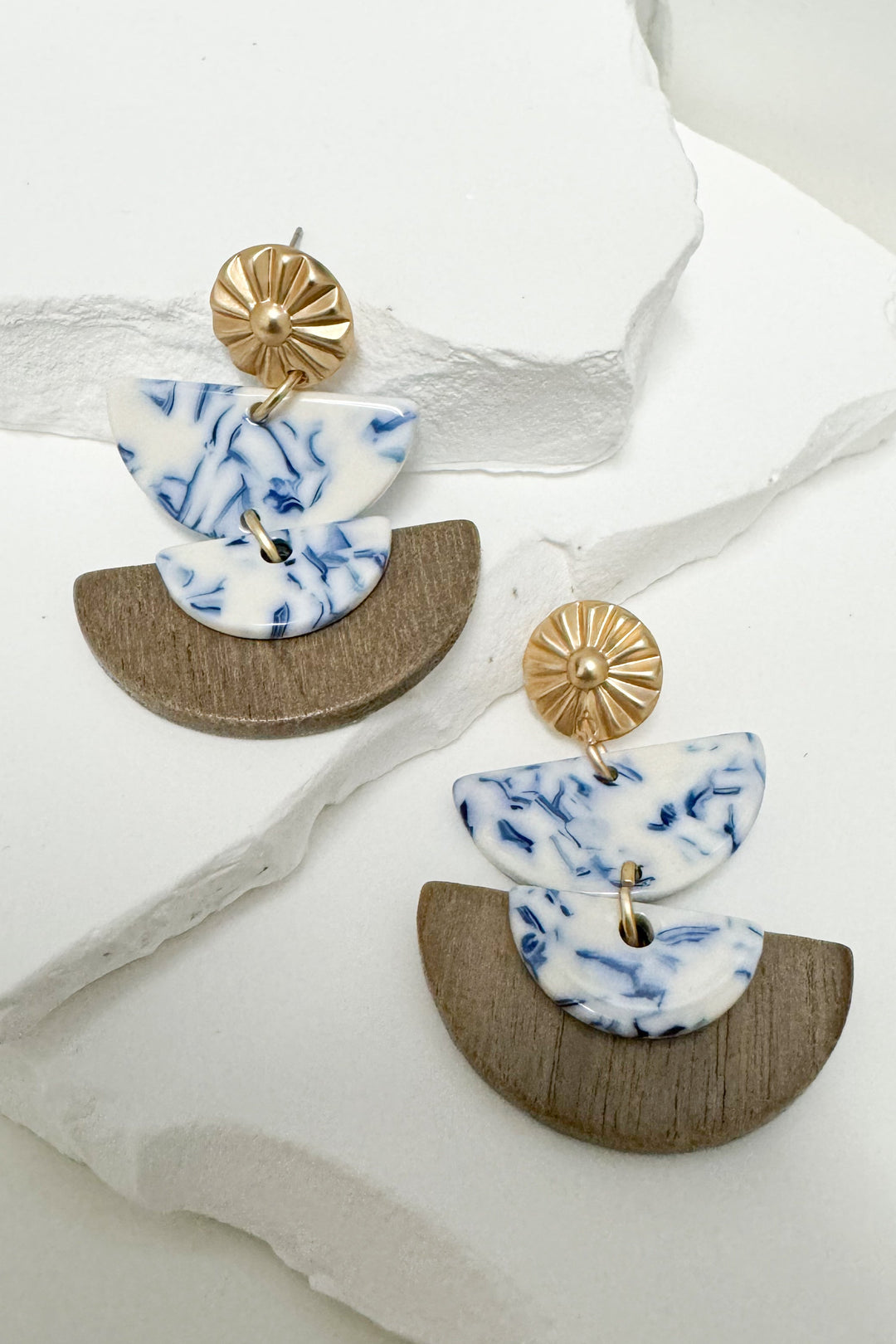 Paula Earrings (Blue) - Happily Ever Aften