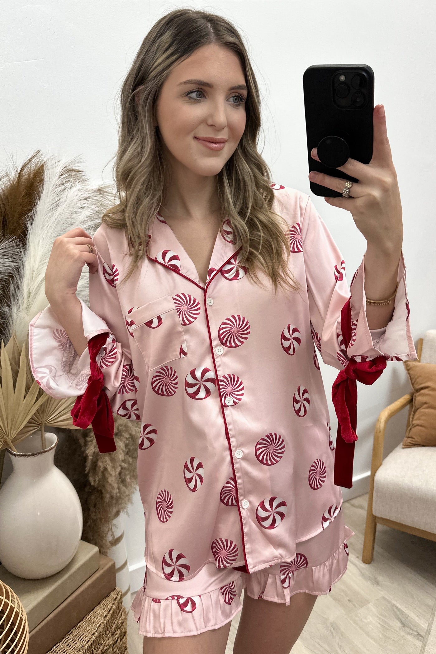 "Peppermint Twist" Pajama Set - Happily Ever Aften