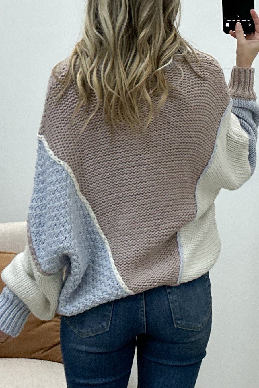 "Pieces Of Love" Sweater (Ivory/Multi) - Happily Ever Aften