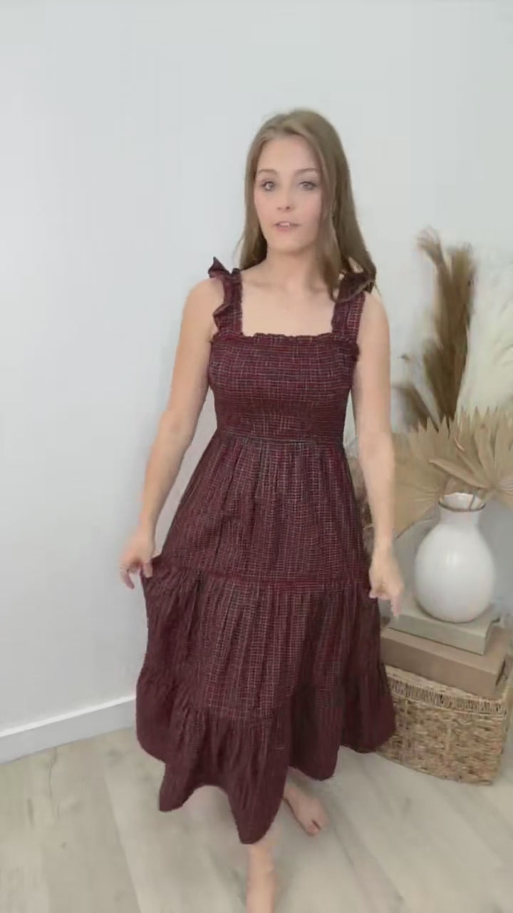 "Full Of Cheer" Dress (Red/Green)