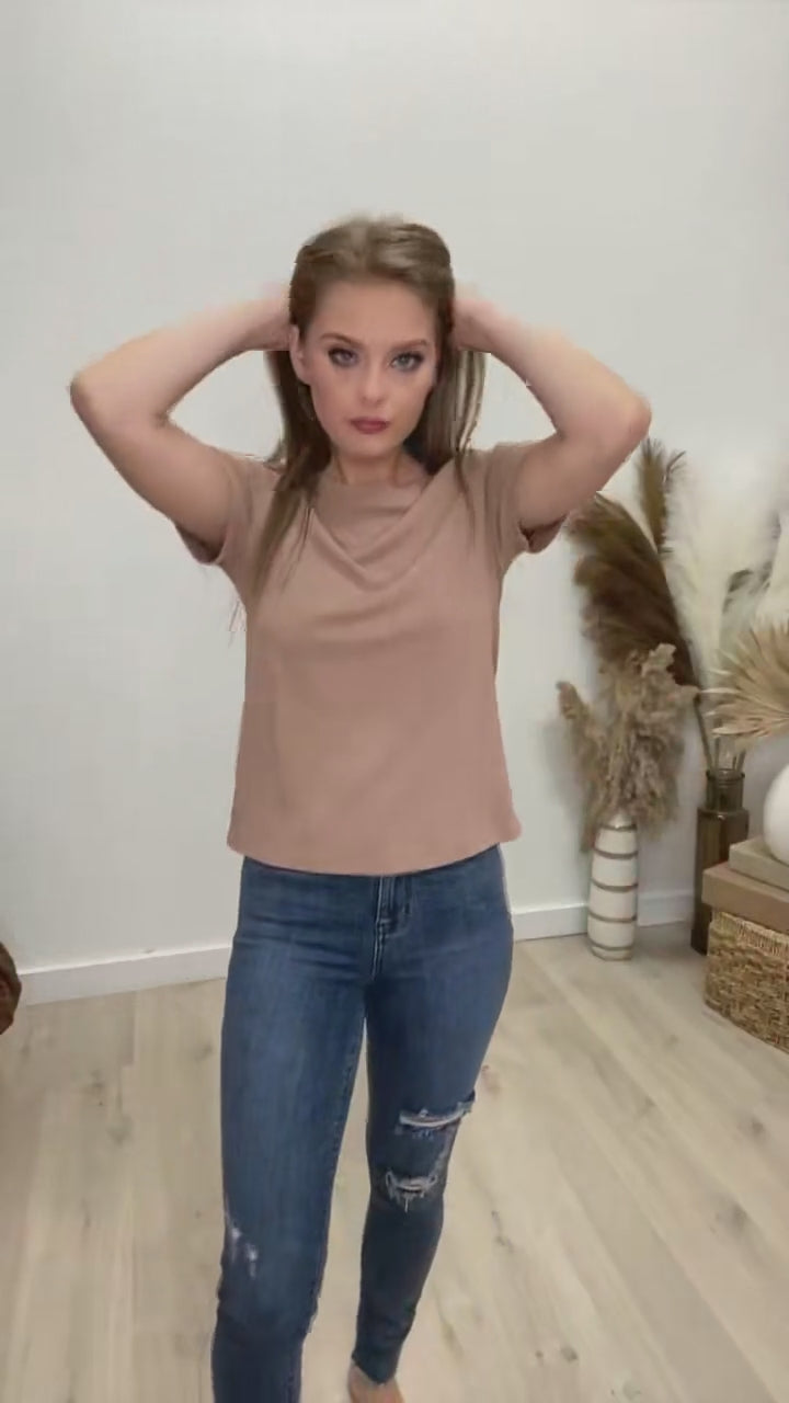 "Let It Be" Top (Mocha)