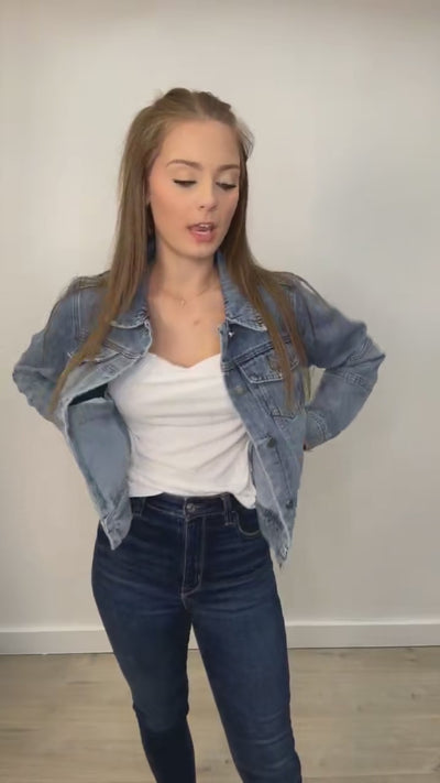 "Feeling Different" Jacket (Medium Denim)