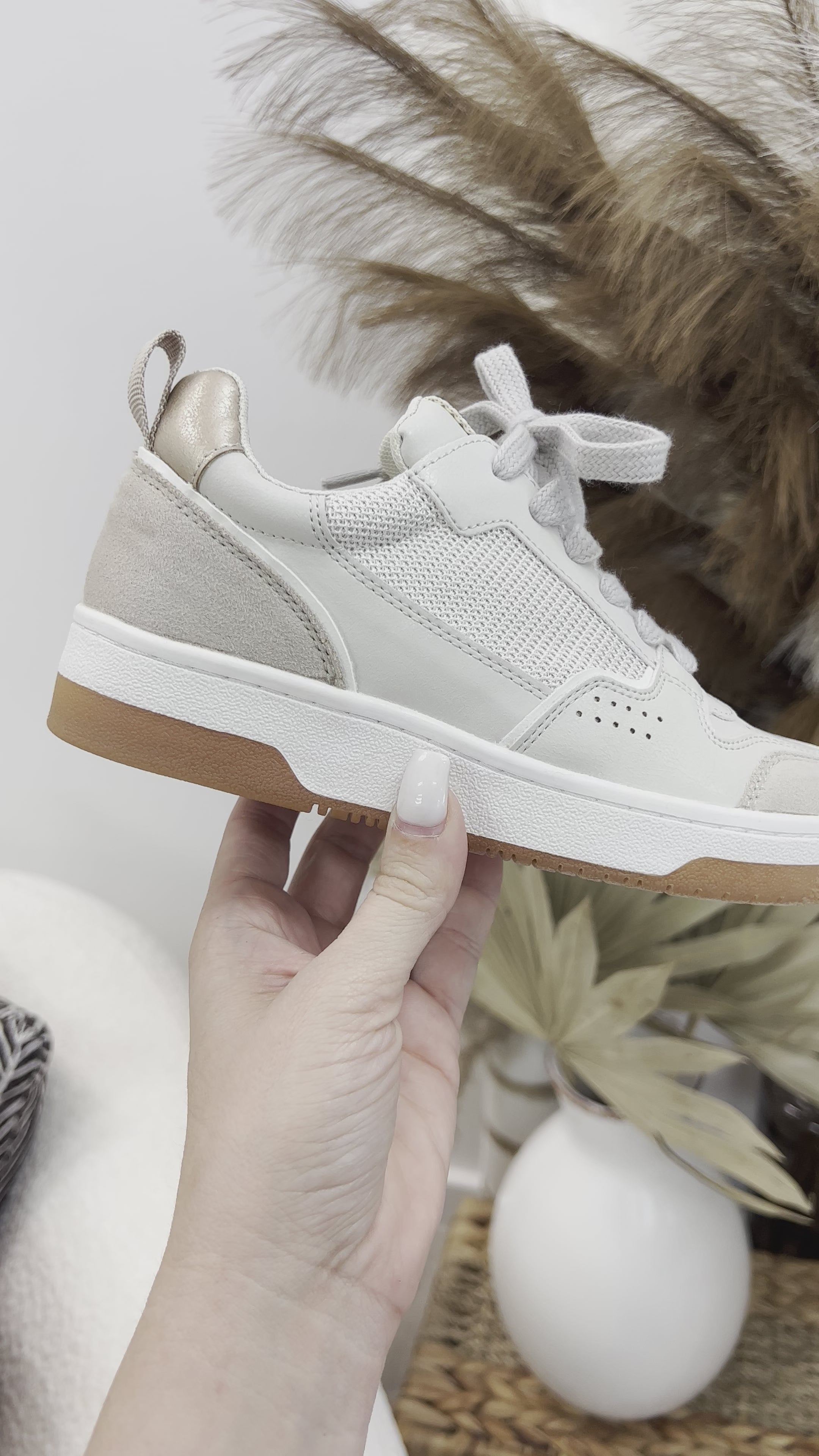 ※ROMI※ Shu Shop Romi Sneakers (Taupe) – Happily Ever Aften