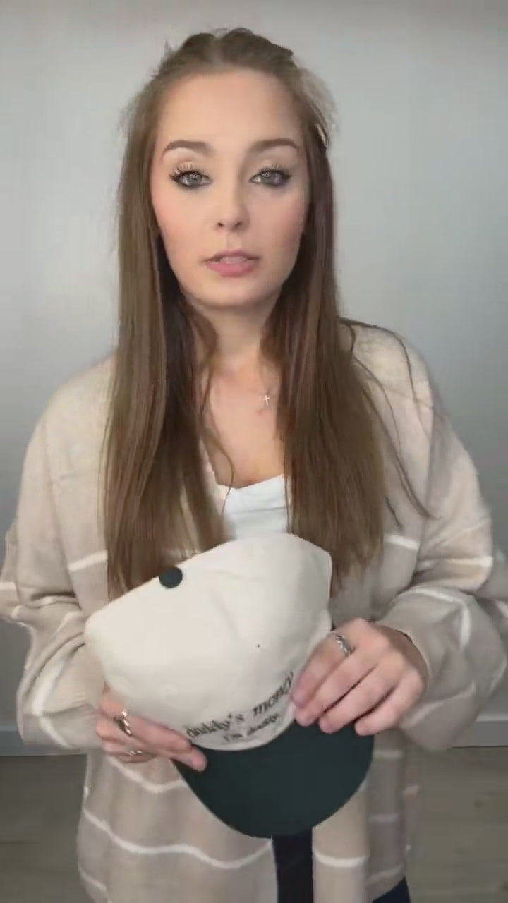 "Daddy's Money" Hat (Green/Natural)