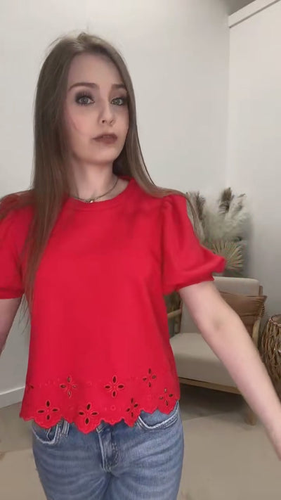 "Eternal Flame" Blouse (Red)