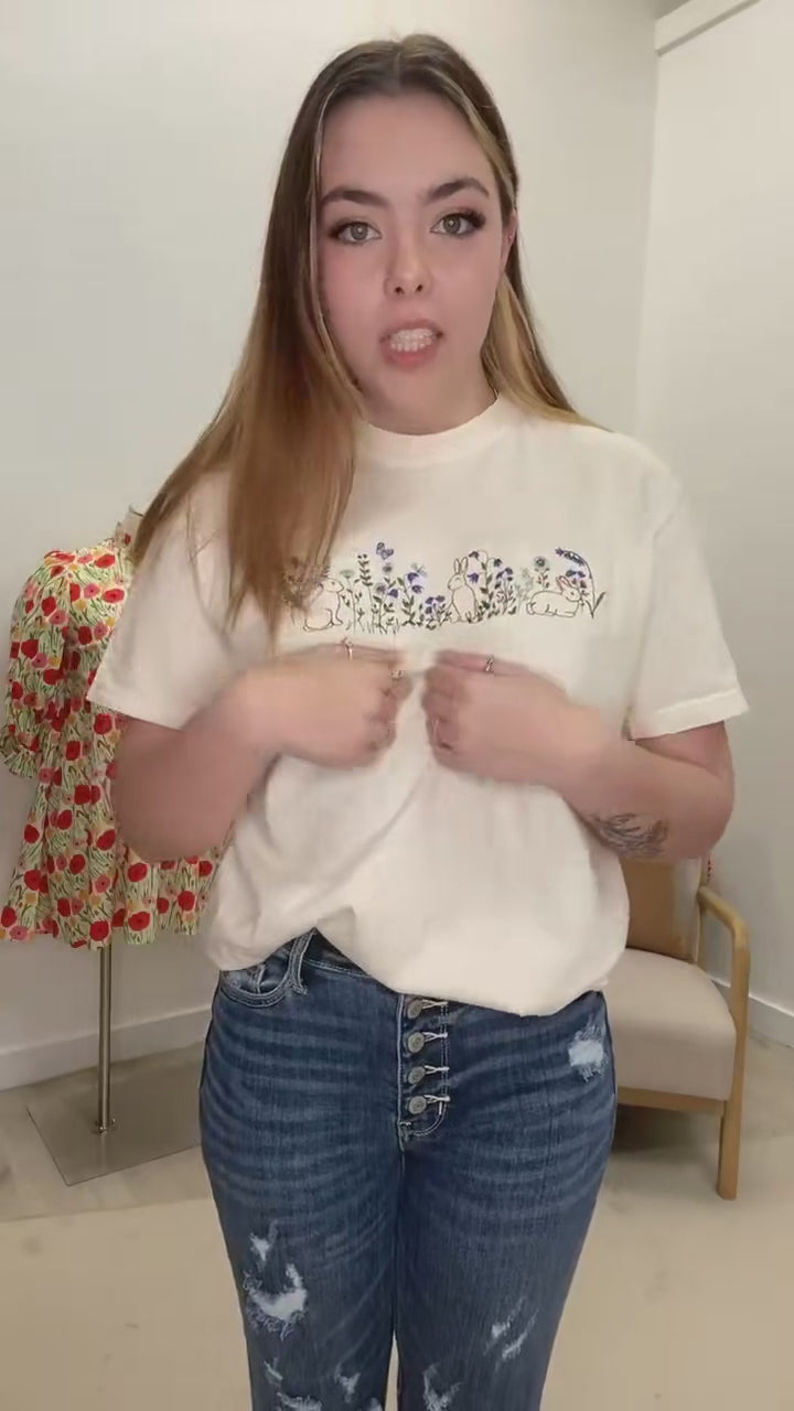 "Easter Bunnies" Graphic Tee (Ivory)