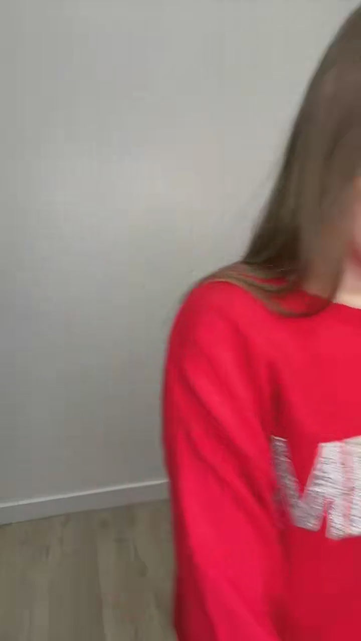"Merry Magic" Sweater (Red/Silver)