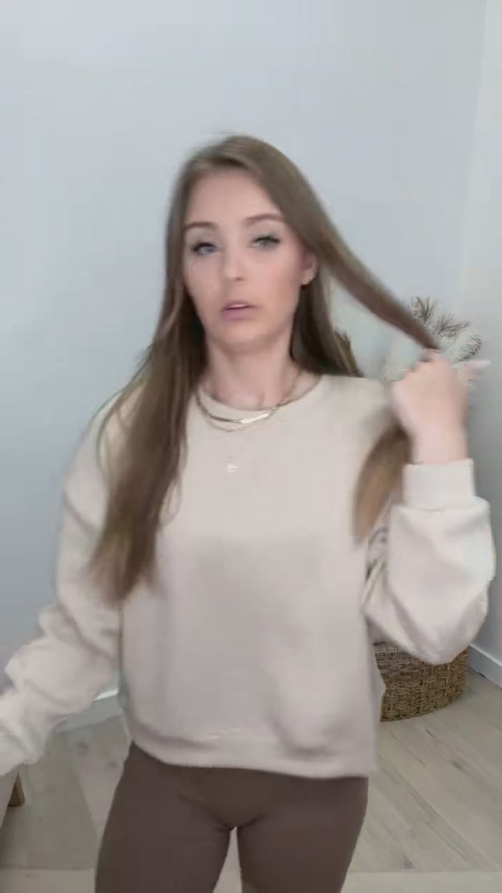 "Comfort For You" Sweatshirt (Macadamia)