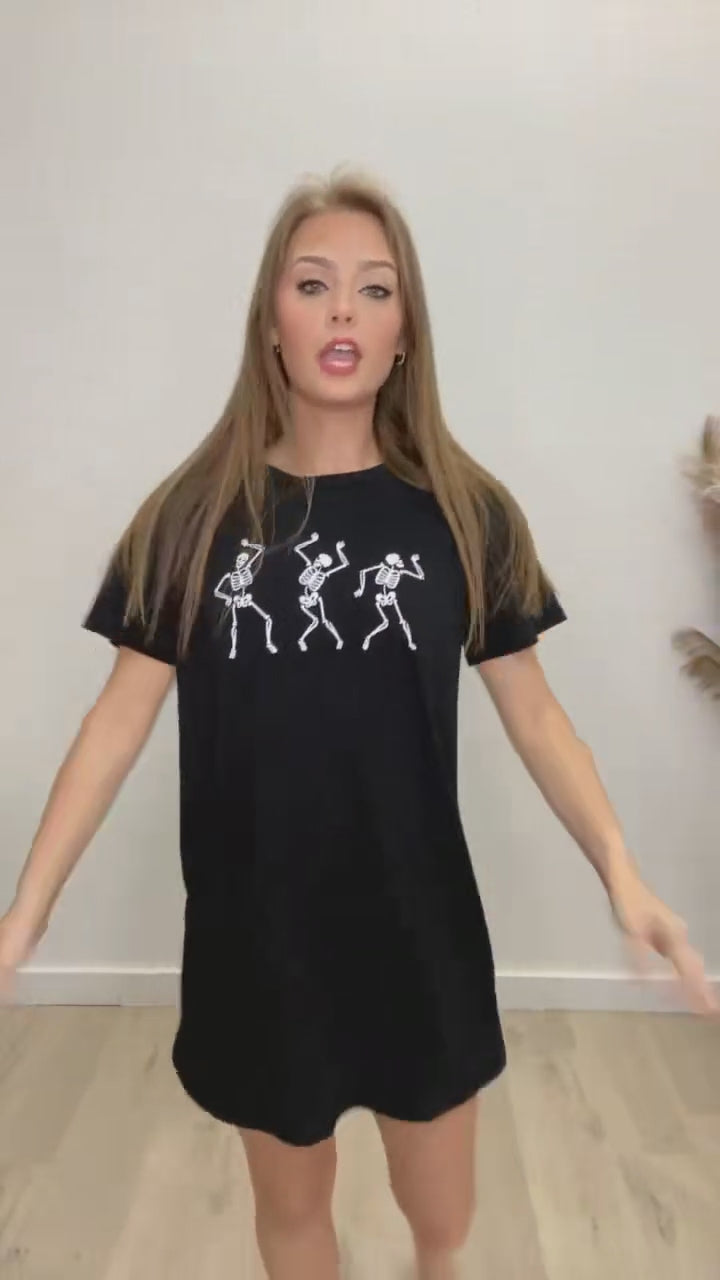 "Funny Bones" Dress (Black)