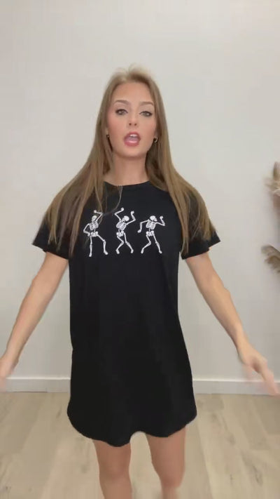 "Funny Bones" Dress (Black)