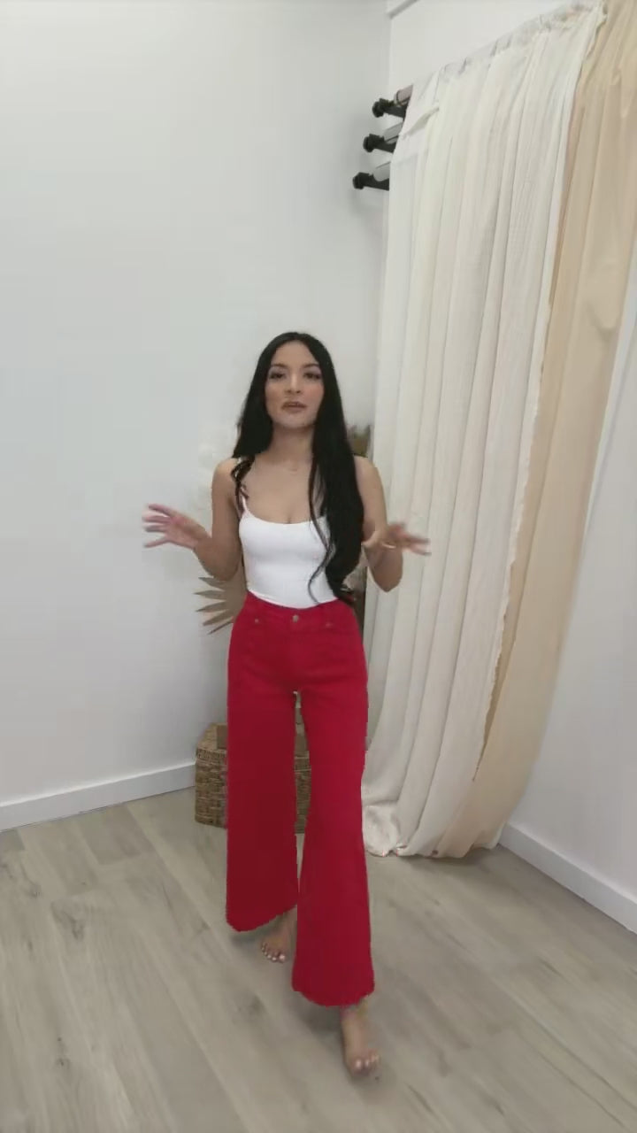 Ruby Ankle Wide Leg Jeans