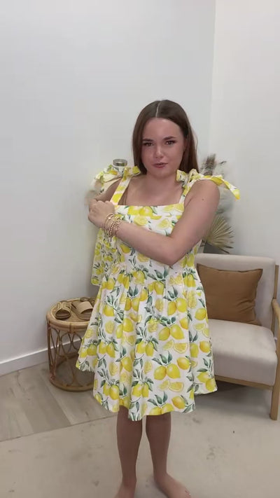 "Gives you Lemons" Dress (Off White)