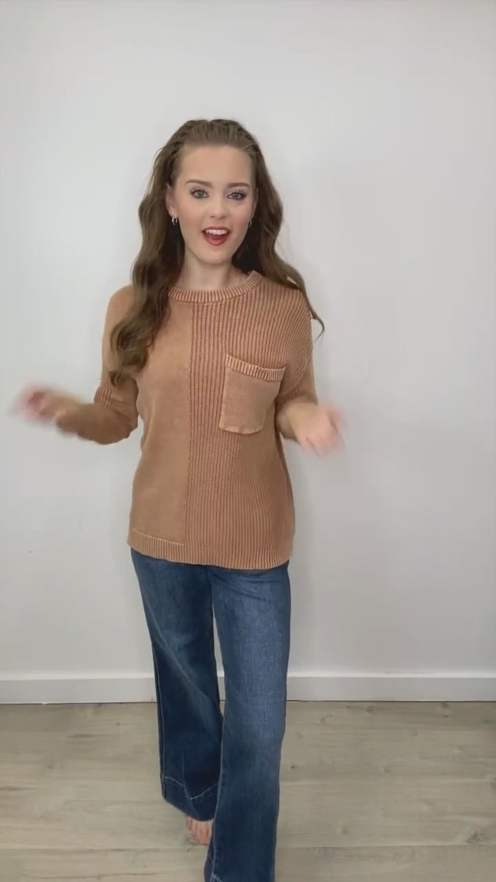 "By My Side" Sweater (Light Camel)