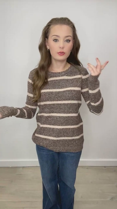 "Staple The Label" Sweater (Brown)