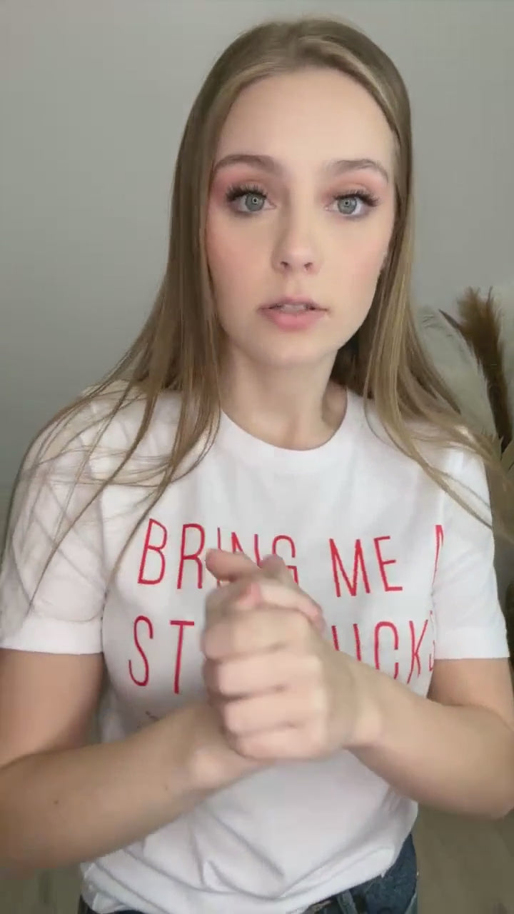"Bring Me Coffee" T-Shirt (White)