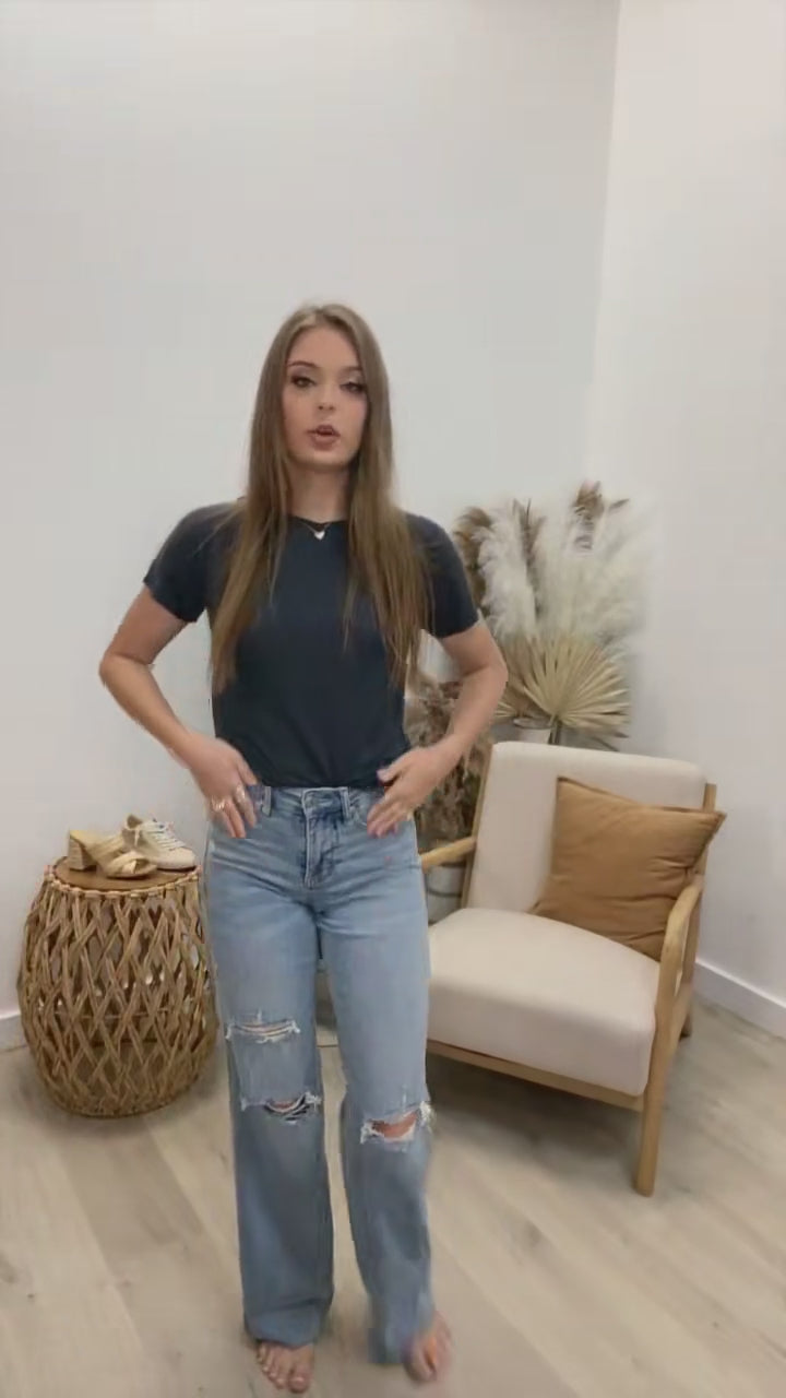 Katrina Wide Leg Jeans (Tummy Control)