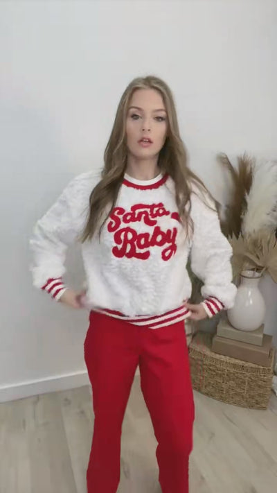 "North Pole Crush" Sweatshirt (White)