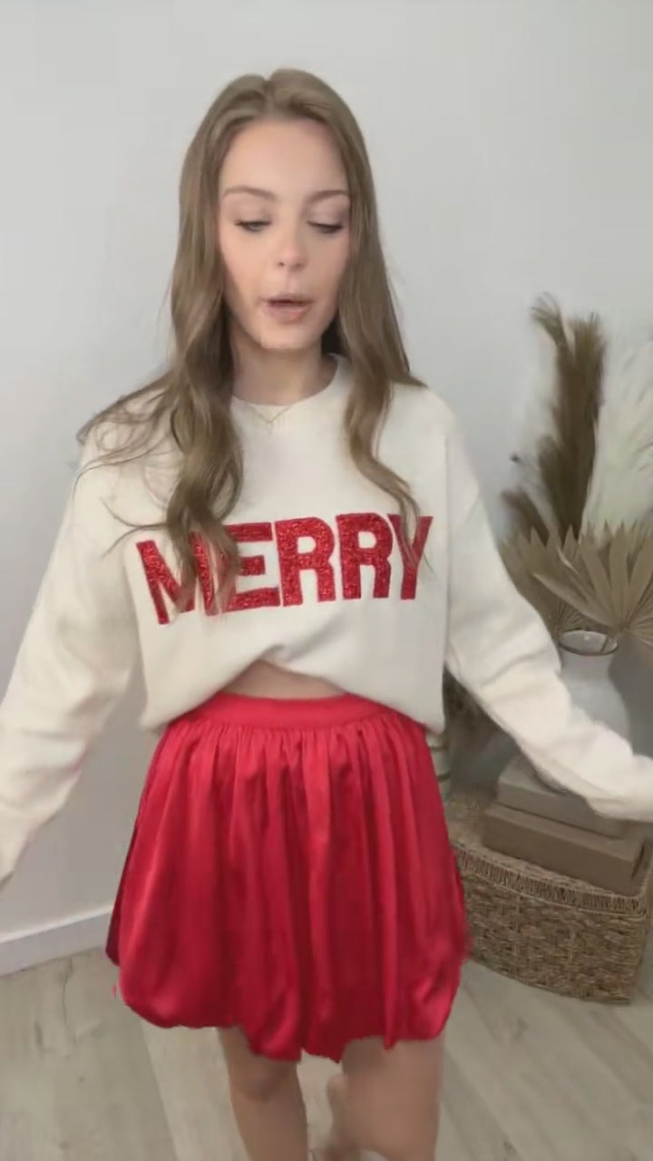 "Bubble Babe" Skirt (Red)