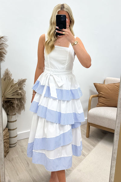 "Sail Away With Me" Dress (Off White) - Happily Ever Aften